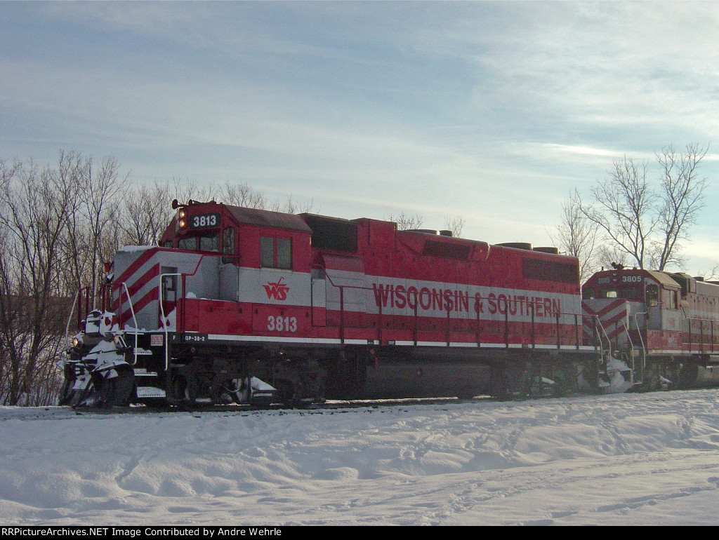 WSOR 3813 on the Bemis spur